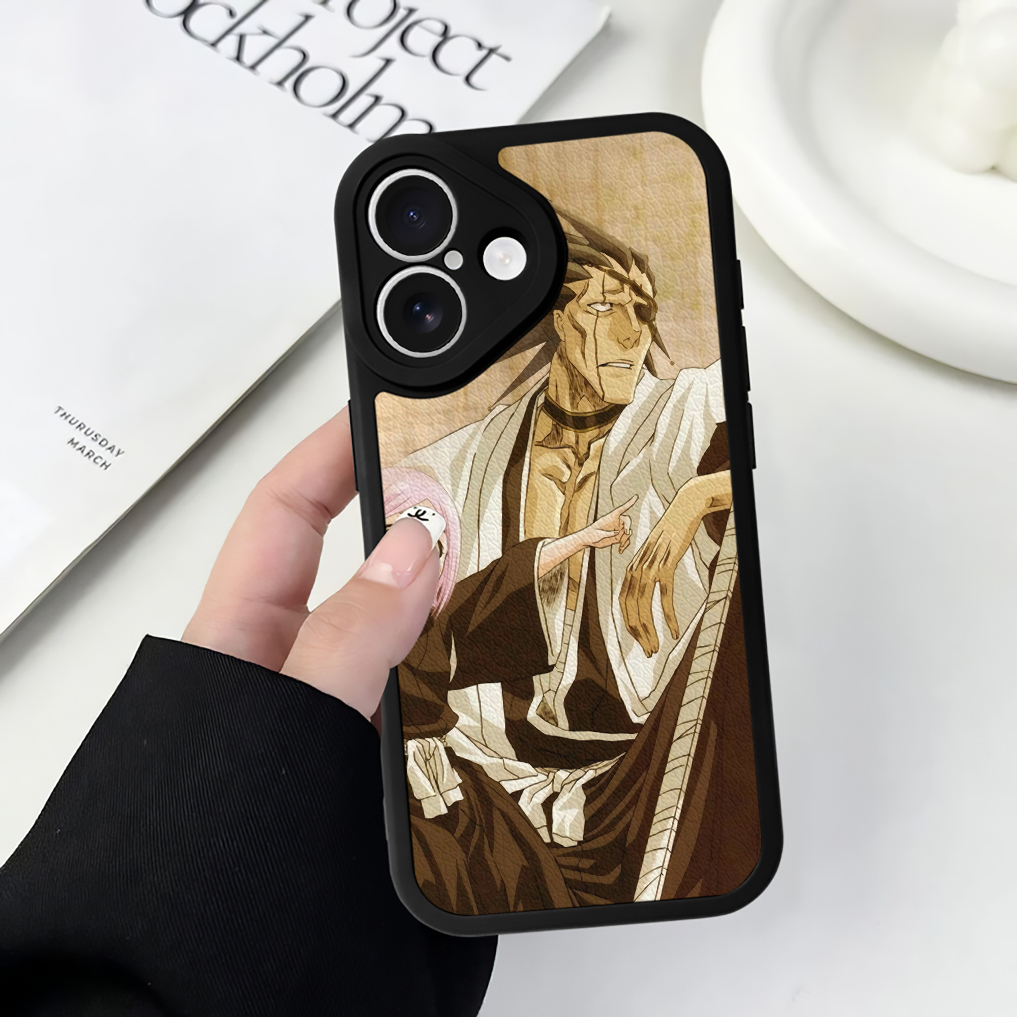 （画像用） ブリーチ BLEACH 【iPhone 16シリーズ対応】シリコンスマホケース（レザー調） 材質：シリコン